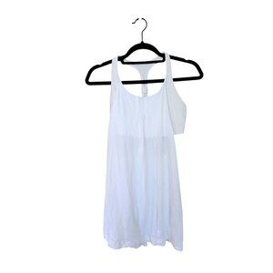 Lululemon White Racerback Tank Top With Built-In Bra Size S